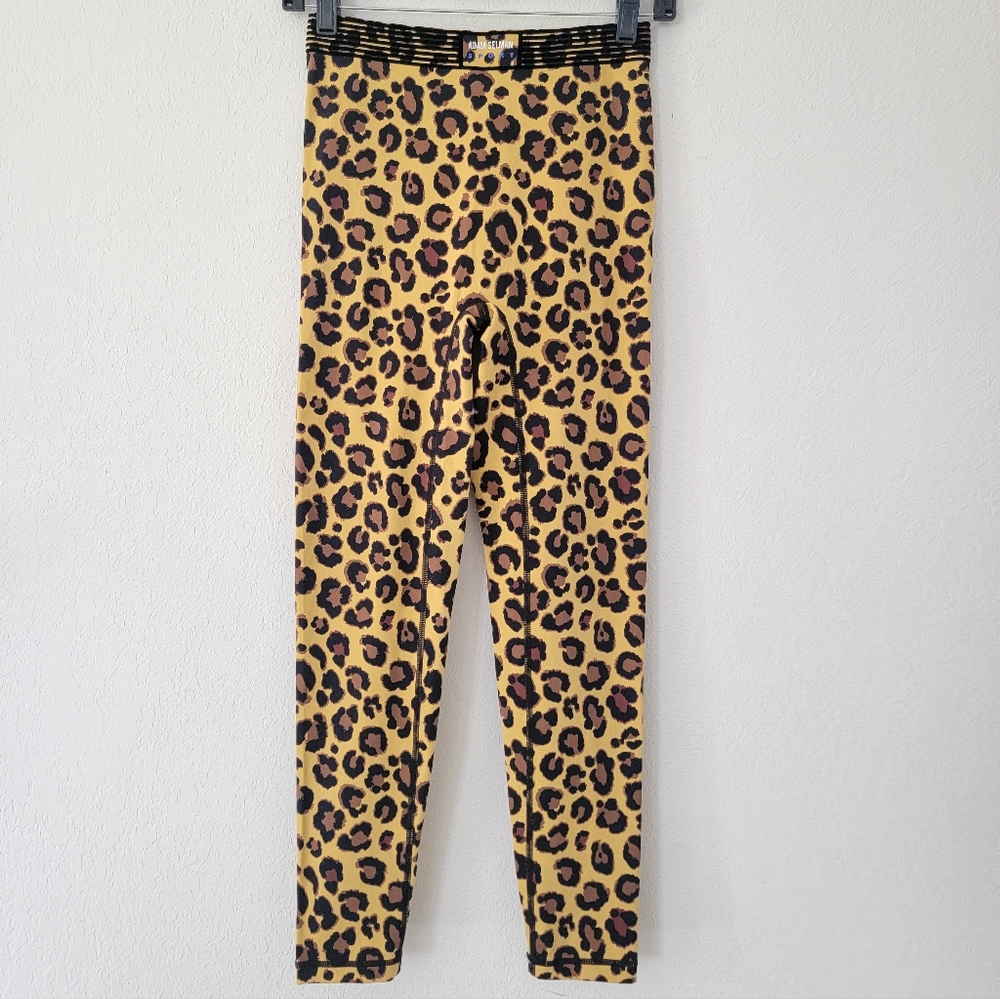 ADAM SELMAN SPORT Bonded Active Legging In Honey Leopard S. - Picture 3 of 9